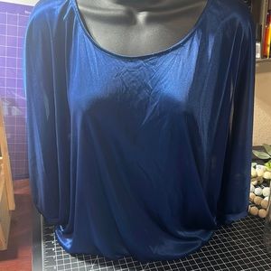 Beautiful blue silky top